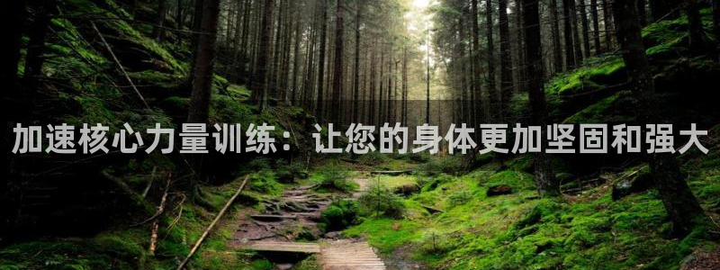 哈哈体育开户：加速核心力量训练：让您的身体更加坚固和强大